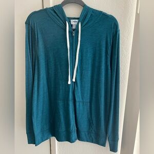Old Navy XL teal color lightweight zip up. New With Tags.